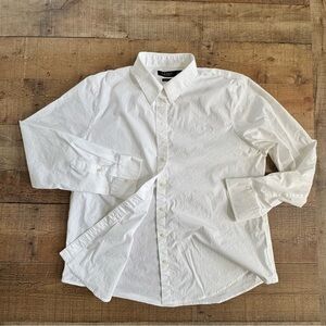 Lauren Ralph Lauren Purepress White Button Down Shirt Womens XXL